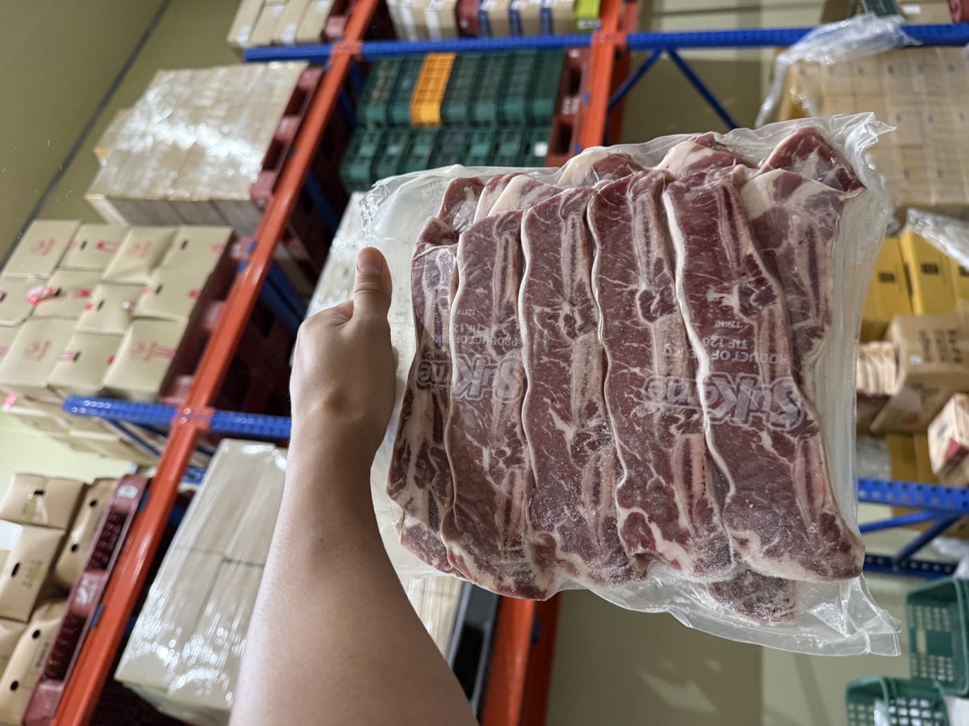 멕시코산 LA갈비 원물 진공포장 참고 사진