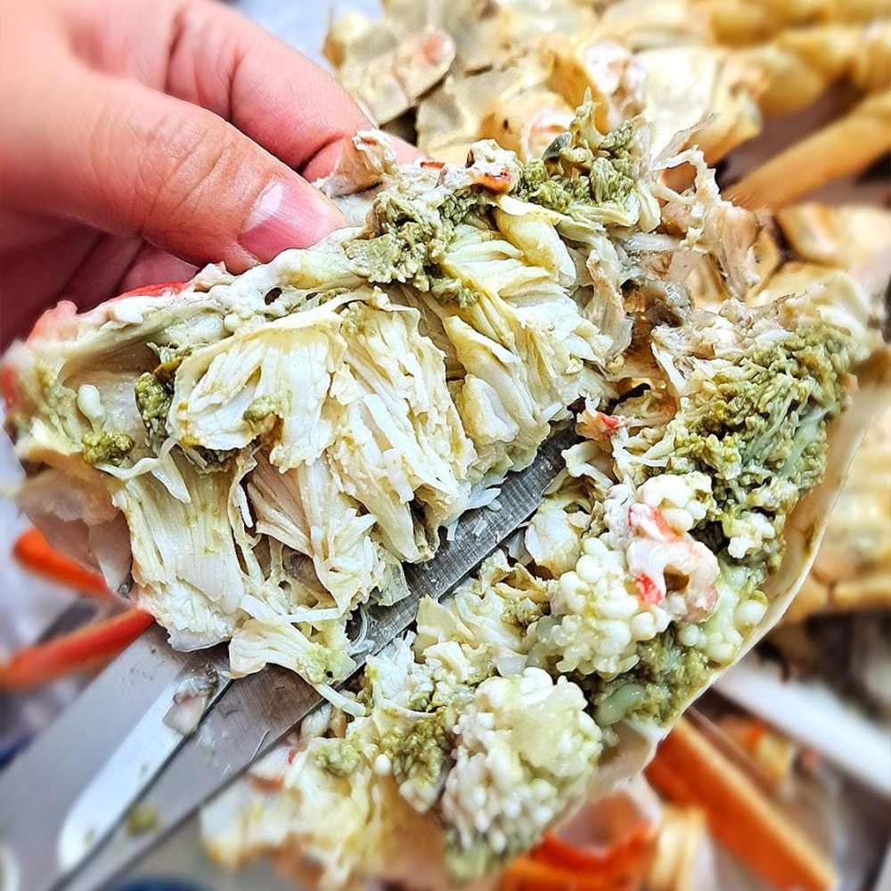 러시아산 자숙 대게 몸통 살 실물 참고 사진